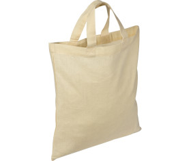 Cotton bag with short handles