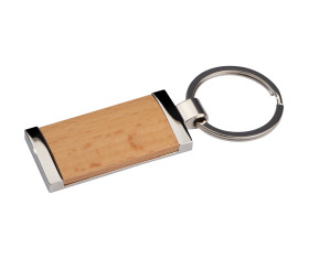 Keyring with wooden stick