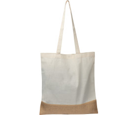 Carrying bag with jute bottom