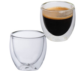 Set di 2 tazzine da caffè a doppia parete, 2 x 100 ml